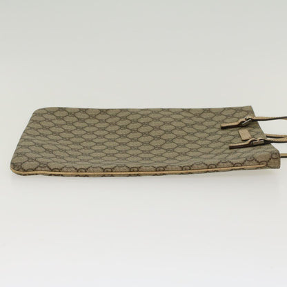 GUCCI GG Canvas Hand Bag PVC Leather Beige 117551  45849