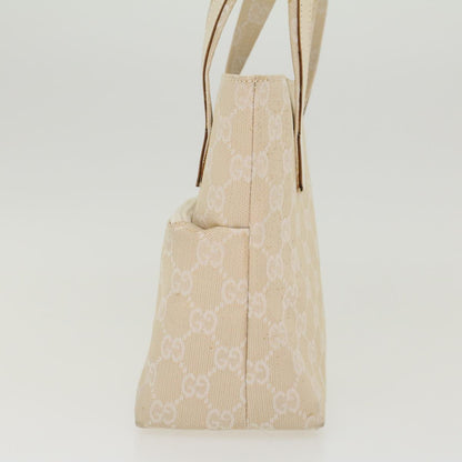 GUCCI GG Canvas Hand Bag Canvas Beige  45852