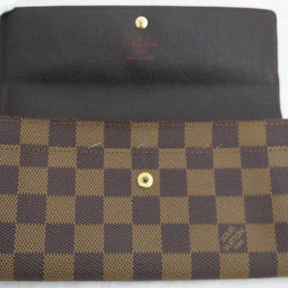 Louis Vuitton Brown Canvas Portefeuille Sarah wallet accessories