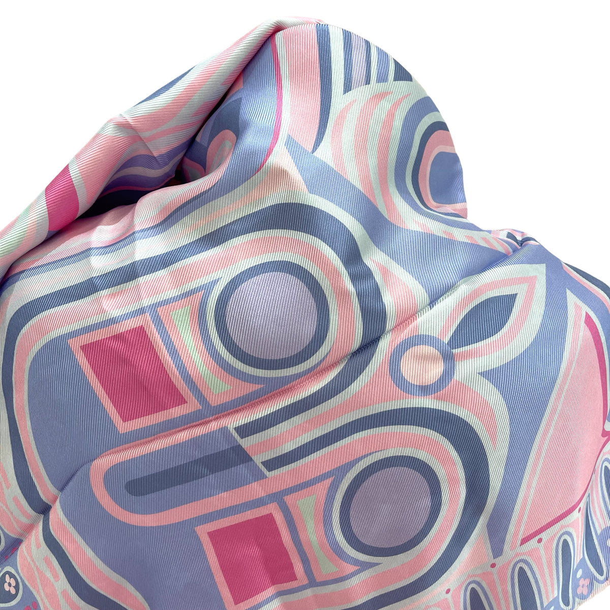 Louis-Vuitton Baby Pink Silk Scarf