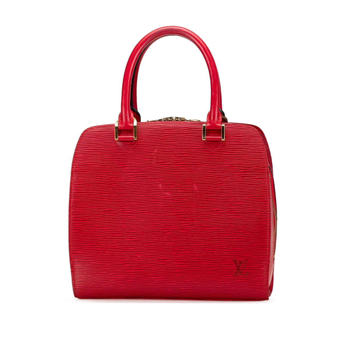 Red Louis Vuitton Epi Pont Neuf Handbag