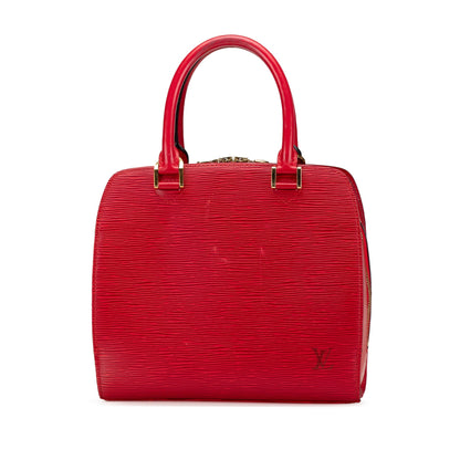 Red Louis Vuitton Epi Pont Neuf Handbag