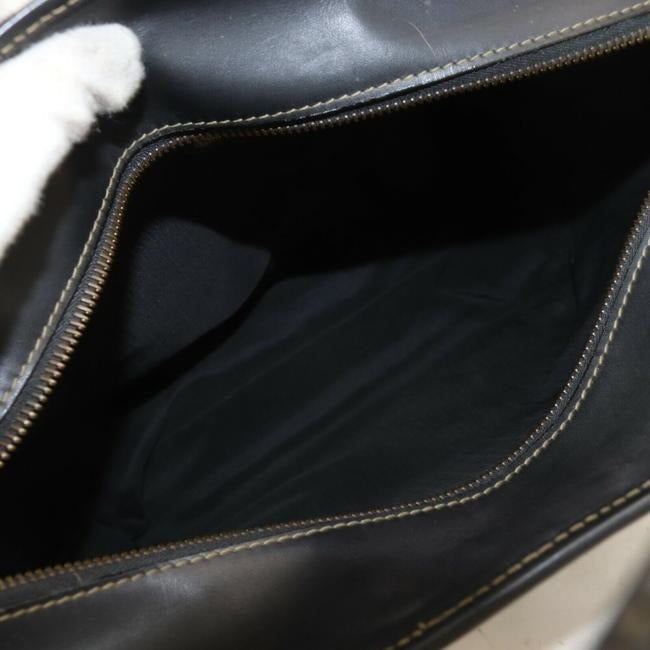 Fendi Shoulder Bag Canvasleather Bagshoulder Bagsatchel Pequin Stripebrown Coated Canvasleather Tote