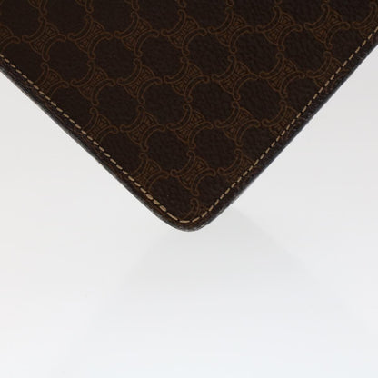 Celine Macadam Canvas Hand Bag PVC Leather 2way Brown  46306