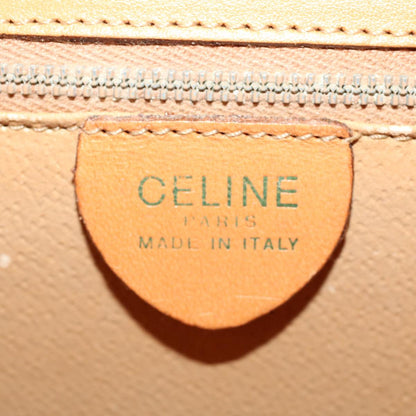 Celine Macadam Canvas Hand Bag PVC Leather 2way Brown  46306