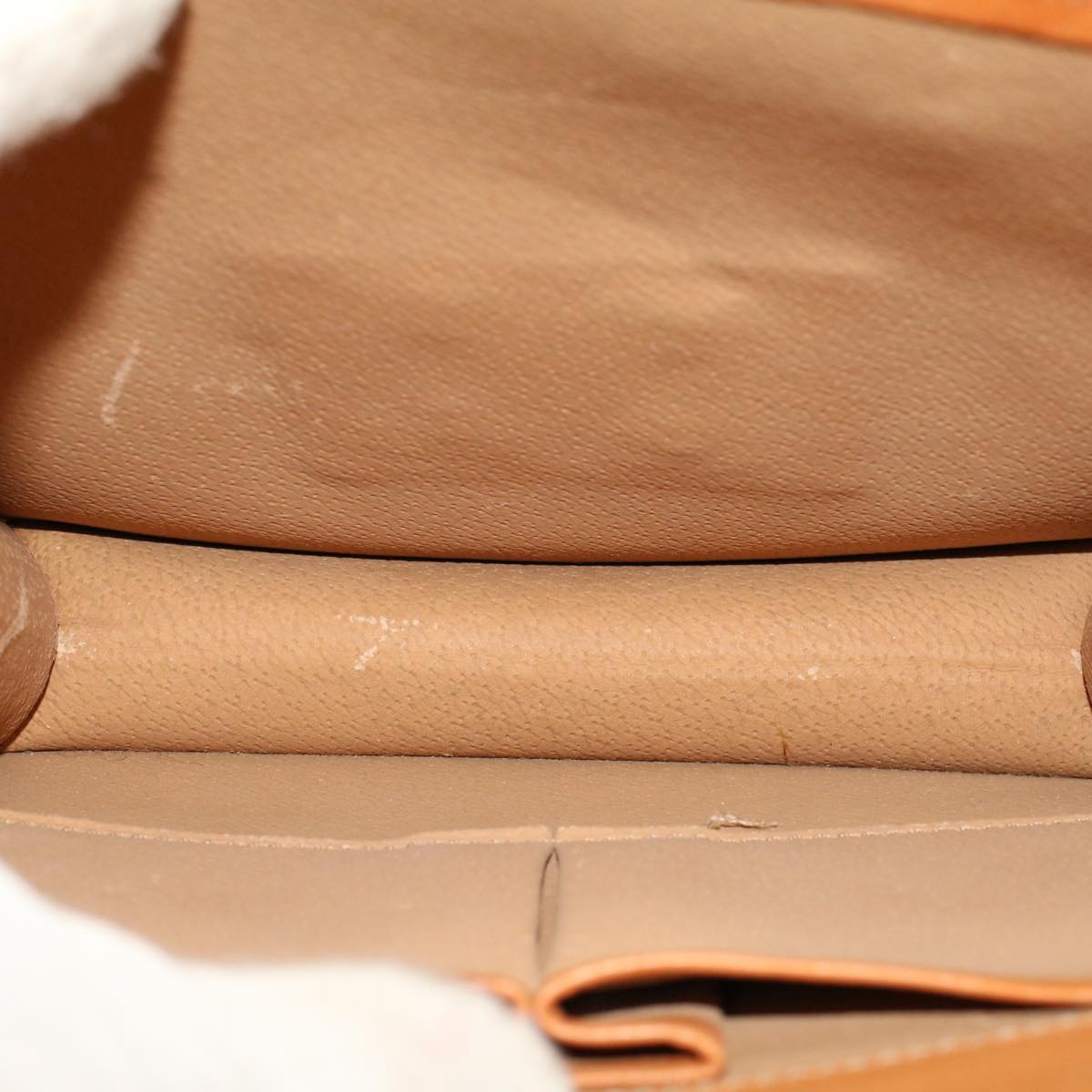 Celine Macadam Canvas Hand Bag PVC Leather 2way Brown  46306