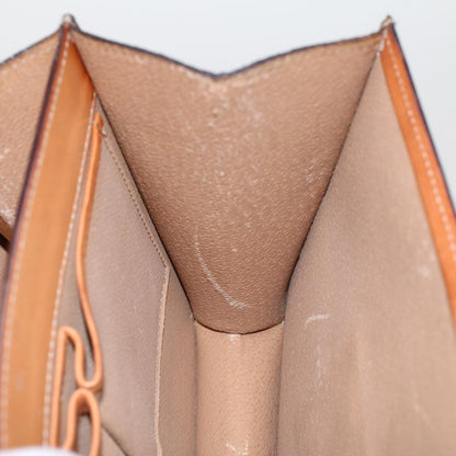 Celine Macadam Canvas Hand Bag PVC Leather 2way Brown  46306