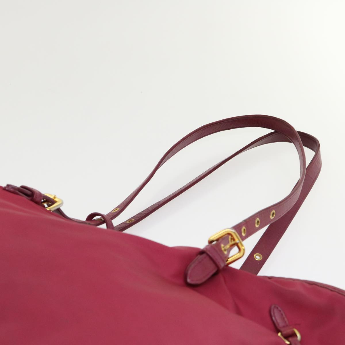 Prada Tote Bag Nylon Pink  46322