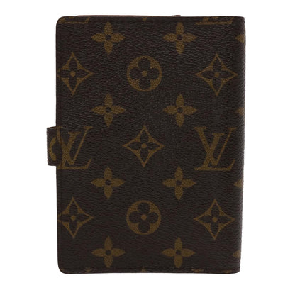 LOUIS VUITTON Monogram Agenda PM Day Planner Cover R20005 LV Auth 46411