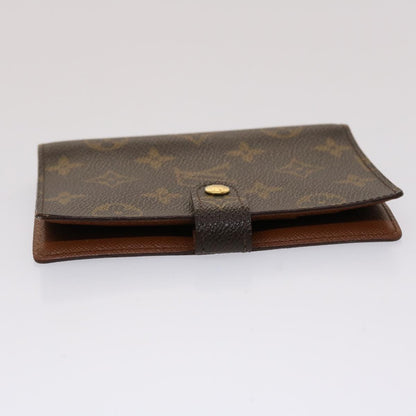 LOUIS VUITTON Monogram Agenda PM Day Planner Cover R20005 LV Auth 46411