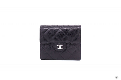 Chanel AP0231 Y01588 CC Classic Fold Wallet (old Model A82288) Black   C3906 Caviar Short Wallet Shw