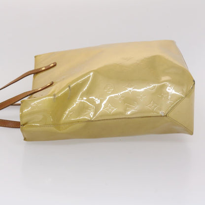 Louis Vuitton Monogram Vernis Reade MM Hand Bag Beige M91141 LV Auth 46616