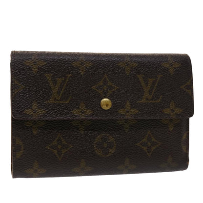 Louis Vuitton Monogram Porte Tresor Etui Papie Wallet M61202 LV Auth 46800