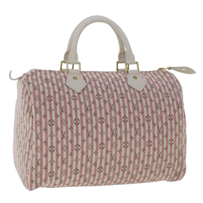 LOUIS VUITTON Monogram Mini Lin Croisette Speedy 30 Hand Bag M95501 Auth 46940