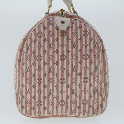 LOUIS VUITTON Monogram Mini Lin Croisette Speedy 30 Hand Bag M95501 Auth 46940
