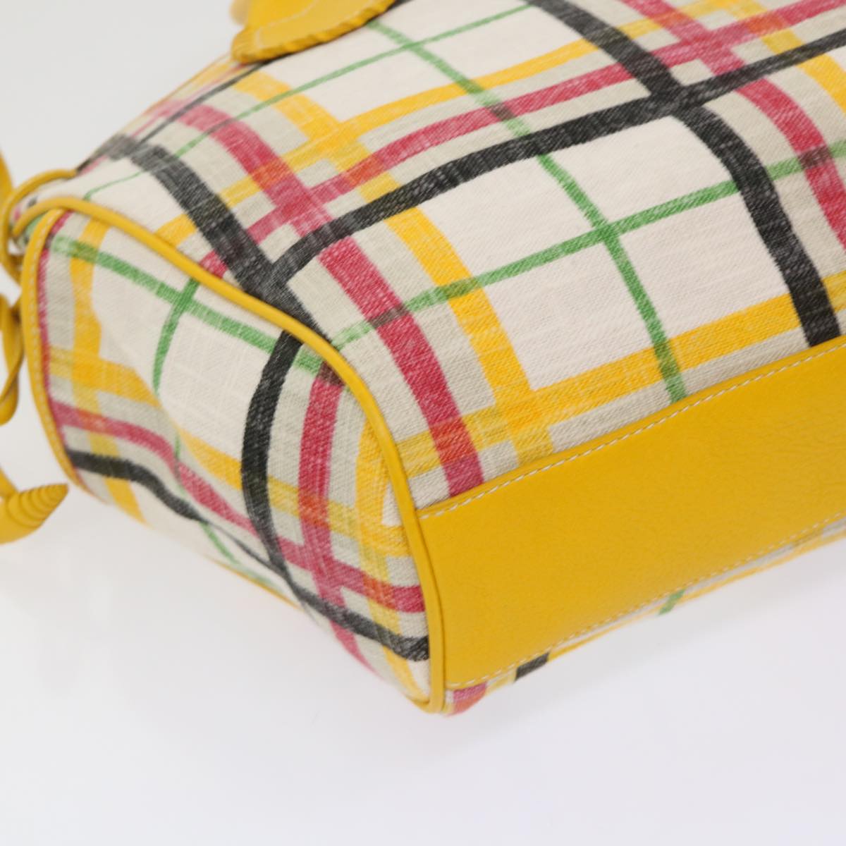 Burberry Nova Check Tote Bag Canvas Beige Auth 46962