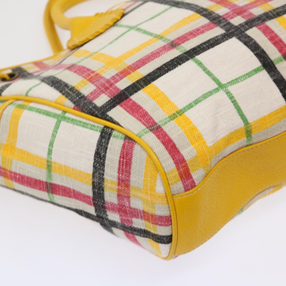 Burberry Nova Check Tote Bag Canvas Beige Auth 46962