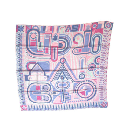 Louis-Vuitton Baby Pink Silk Scarf