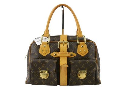 Louis Vuitton Brown Canvas Manhattan handbag bag