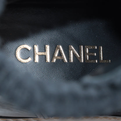 Chanel Coco Leather X Suede Shoes 36  Black G36536 Matrasse