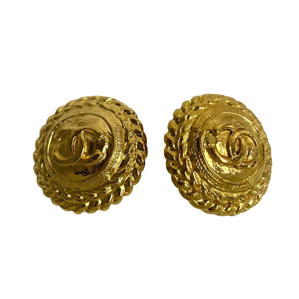 CHANEL Earring Gold Plated gold