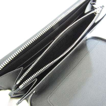 Louis Vuitton Black Leather Zippy organizer wallet accessories