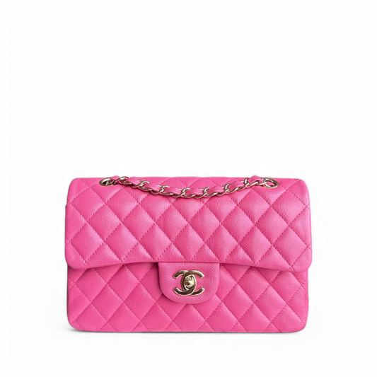 Chanel Classic Flap Small - Caviar 23CM Quilted Light Pink Series 30