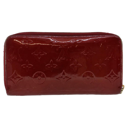 Louis Vuitton Monogram Vernis Zippy Wallet Rouge Grunadine M93058 LV Auth 47416