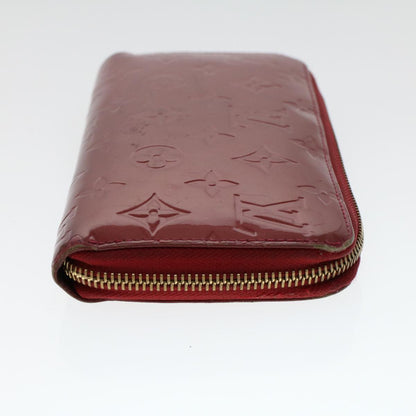 Louis Vuitton Monogram Vernis Zippy Wallet Rouge Grunadine M93058 LV Auth 47416