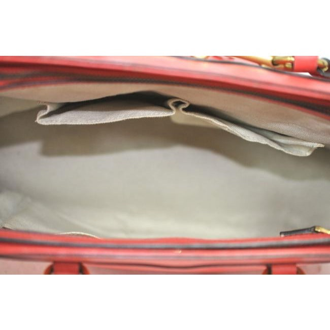 Gucci Salmon Leather Two-Way 1955 Horsebit Top Handle Bag