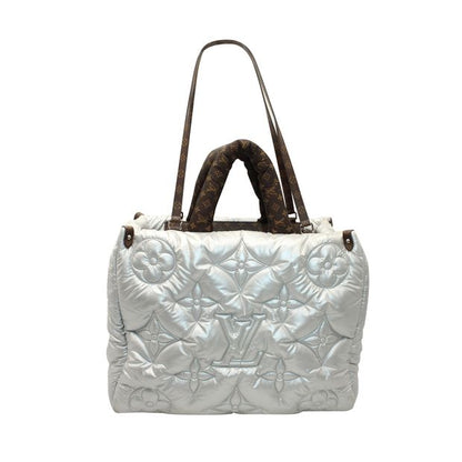 LOUIS VUITTON Silver Pillow Onthego Gm Tote Bag