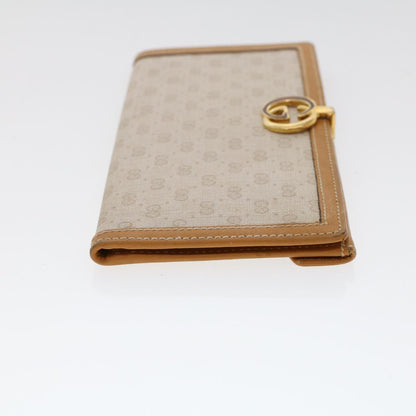 GUCCI Micro GG Canvas Long Wallet Beige 035.03.0285  47667