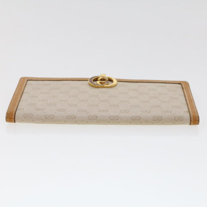 GUCCI Micro GG Canvas Long Wallet Beige 035.03.0285  47667