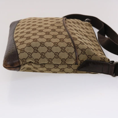 GUCCI GG Canvas Shoulder Bag Beige 145857  47690
