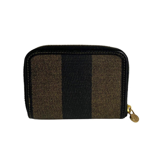 FENDI Coin case leather black Pecan