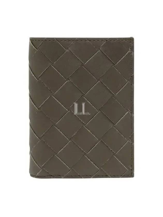 Luxury Bottega Veneta Intrecciato Leather Card Wallet Brown