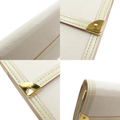 Louis Vuitton White Leather Suhali wallet accessories