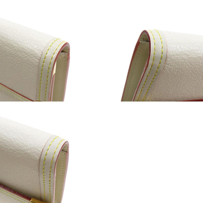 Louis Vuitton White Leather Suhali wallet accessories