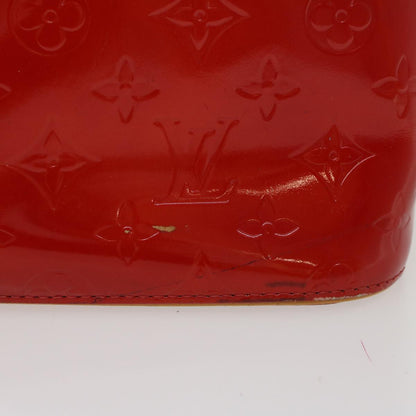 LOUIS VUITTON Monogram Vernis Houston Hand Bag Red M91092 LV  47972