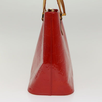 LOUIS VUITTON Monogram Vernis Houston Hand Bag Red M91092 LV  47972