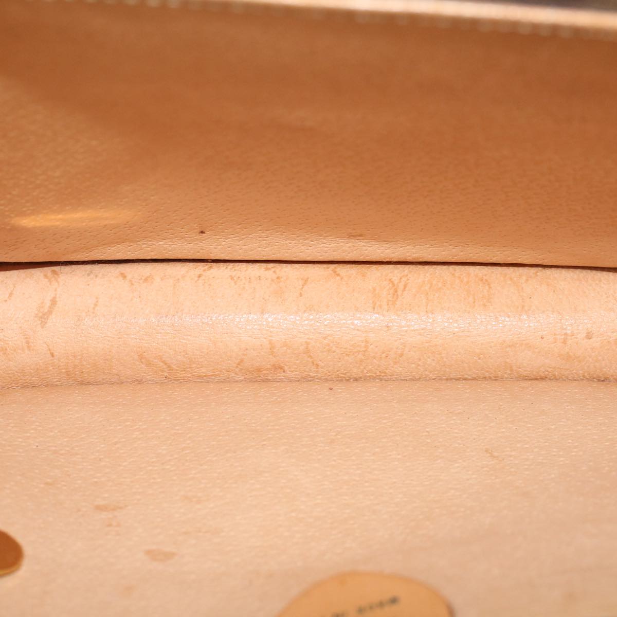 Celine Macadam Canvas Hand Bag PVC Leather Brown  47998