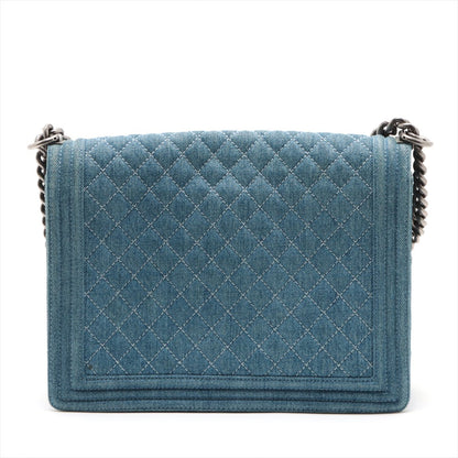 Chanel Navy Denim Chain Shoulder Bag