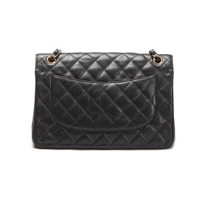 Chanel Caviar Jumbo Classic Flap Bag Leather Shoulder Bag in Excellent condition