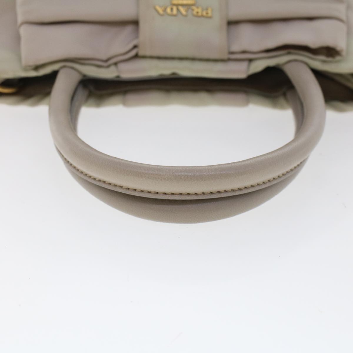 Prada Hand Bag Nylon 2way Gray  48005