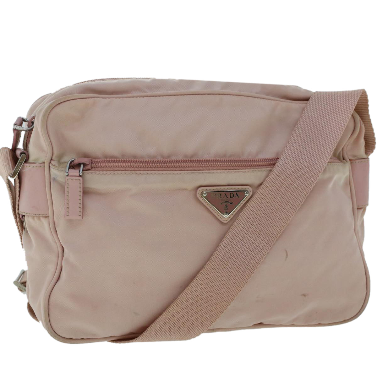 Prada Shoulder Bag Nylon Pink  48006