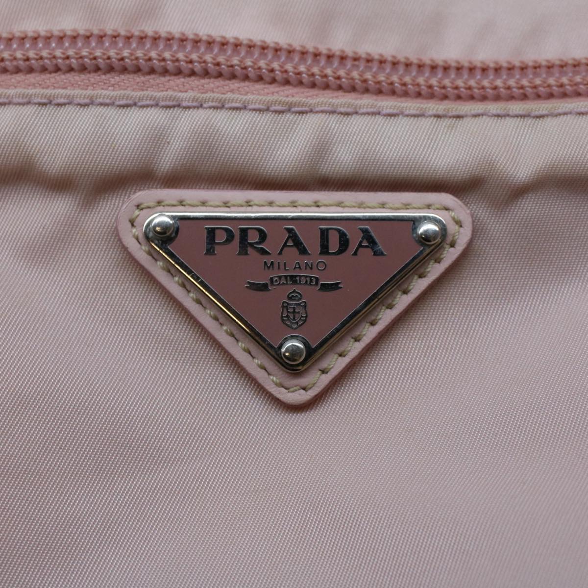 Prada Shoulder Bag Nylon Pink  48006