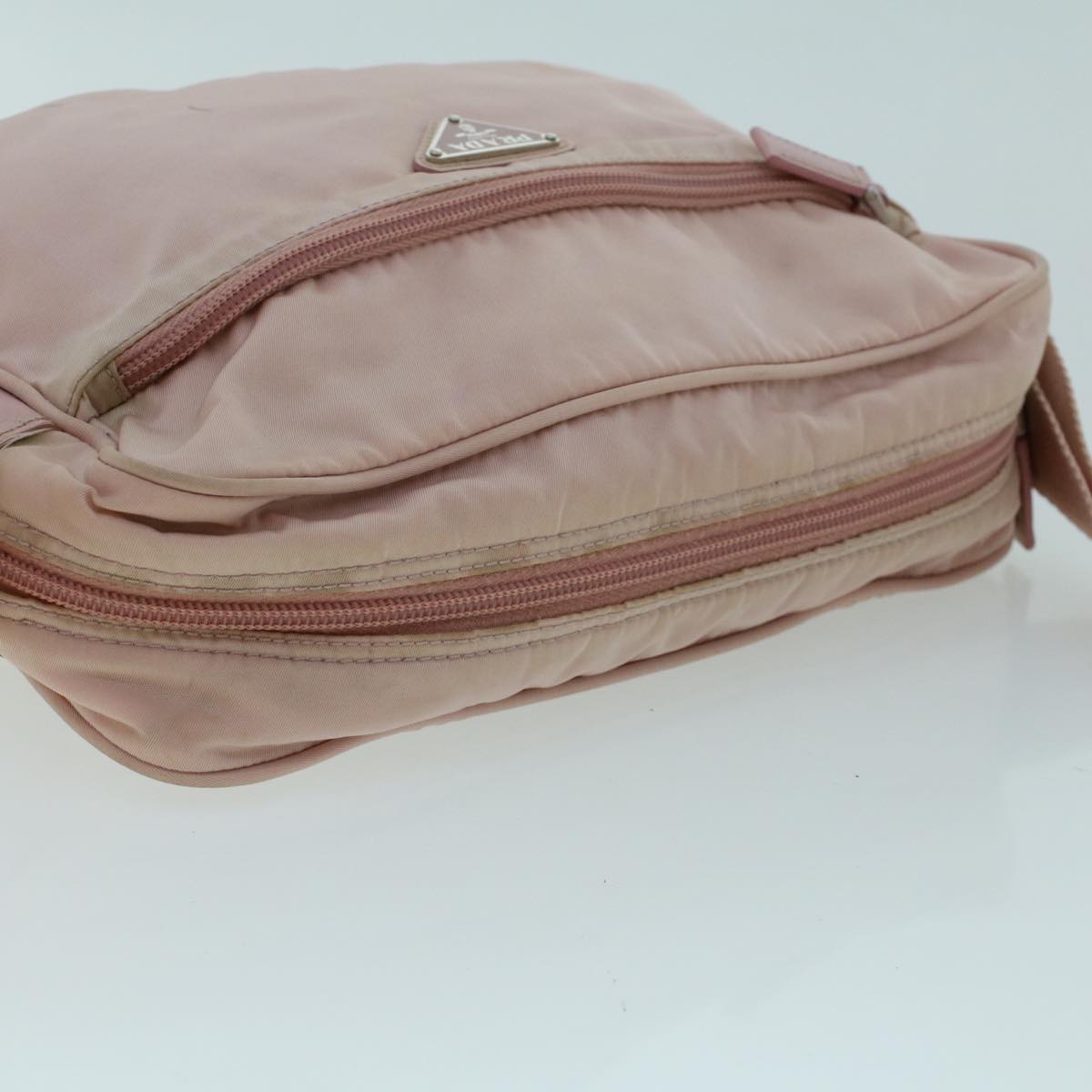 Prada Shoulder Bag Nylon Pink  48006