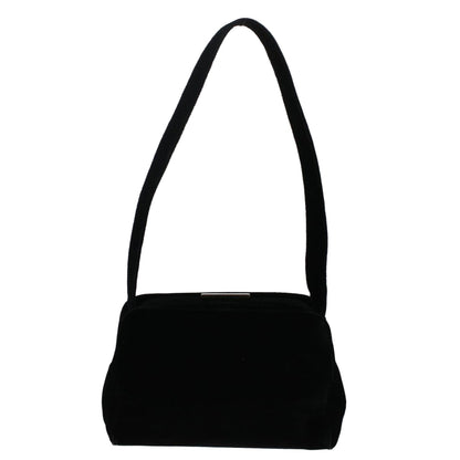 Prada Shoulder Bag Velor Black  48128