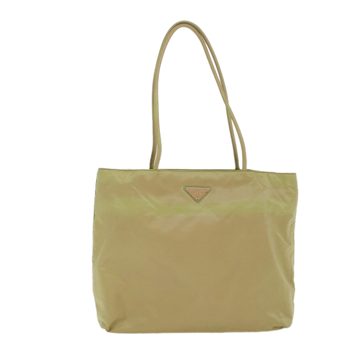 Prada Tote Bag Nylon Beige  48194