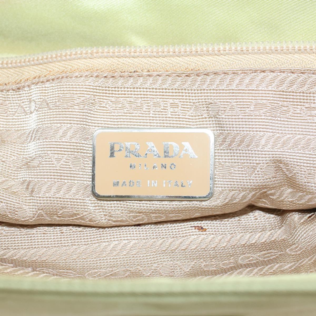 Prada Tote Bag Nylon Beige  48194